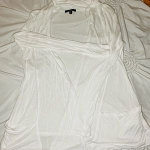 White thin cardigan